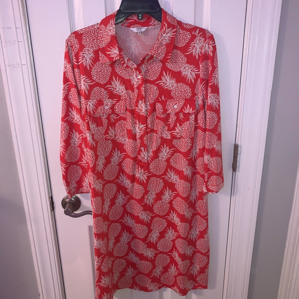 Crown & Ivy pineapple dress